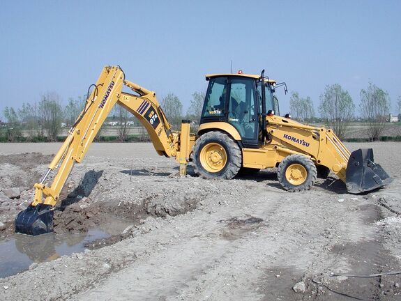 Аренда экскаватора погрузчика Komatsu WB93S-5