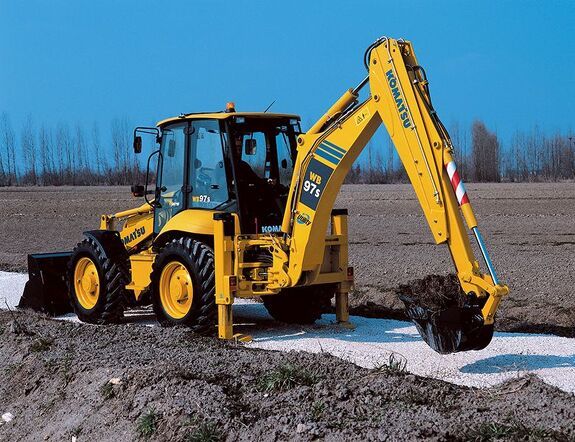 Аренда экскаватора погрузчика Komatsu WB97S-5